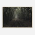 Obraz w ramie 70x50 - Urok Drogi - las, droga - rama drewno
