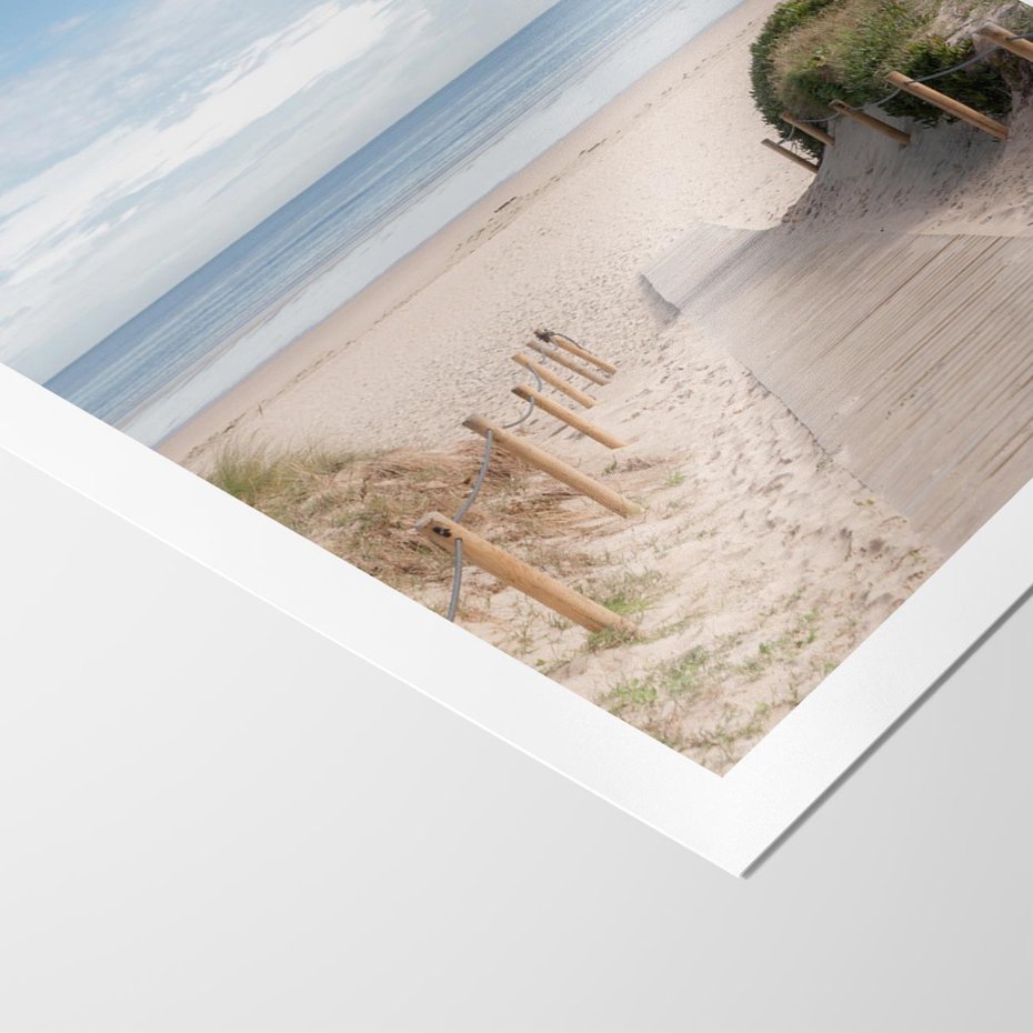 Plakat bez ramy 50x70 - Plażowy pomost - plaża, pomost