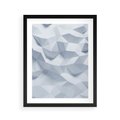 Plakat w ramie 40x50 - Trójwymiarowa geometria - geometria, 3d - rama czarna