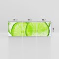 Obraz na płótnie 150x50 - Soczyste limonki - limonki, owoce