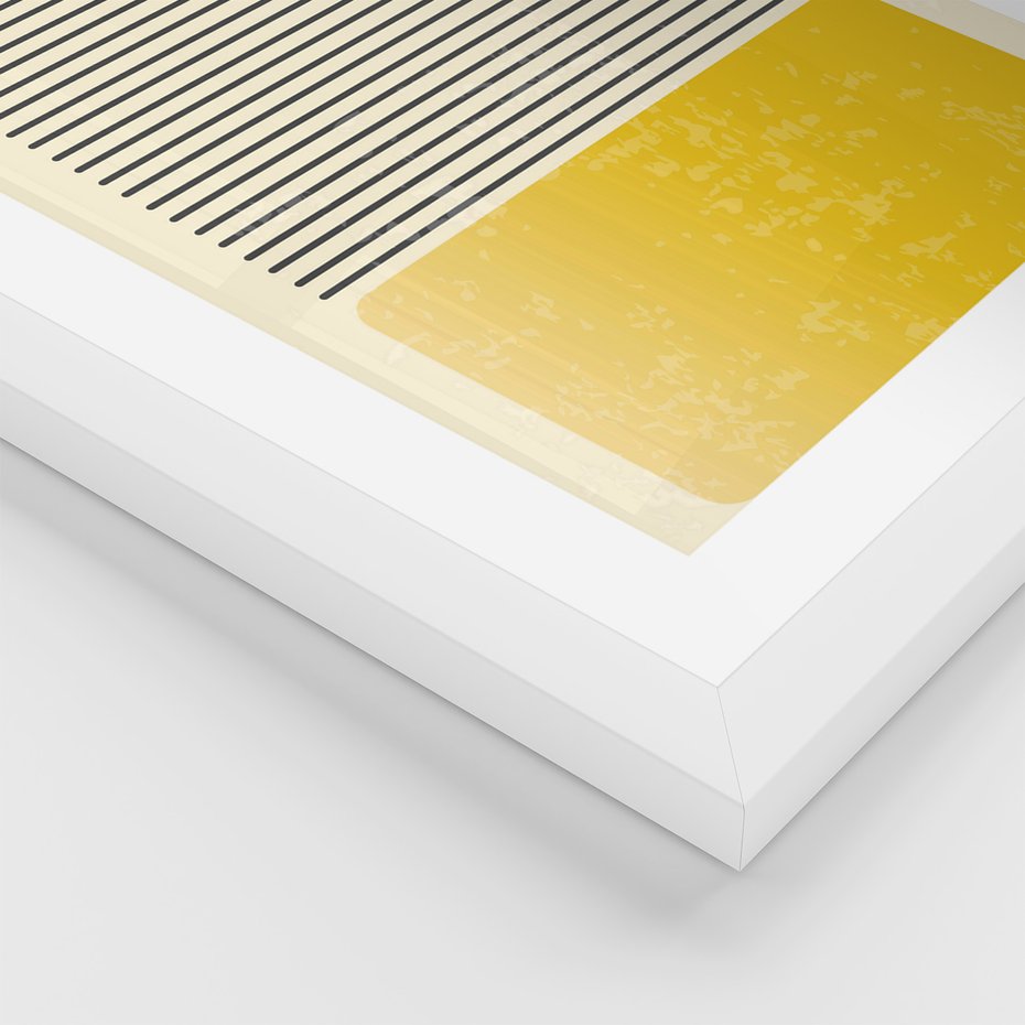 Zestaw obrazy w ramie 40x50 galeria - Symetria, graficzna, minimalizm - rama biała