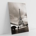 Obraz na płótnie 80x120 - Mgiełka Eiffla - Paryż, Eiffla
