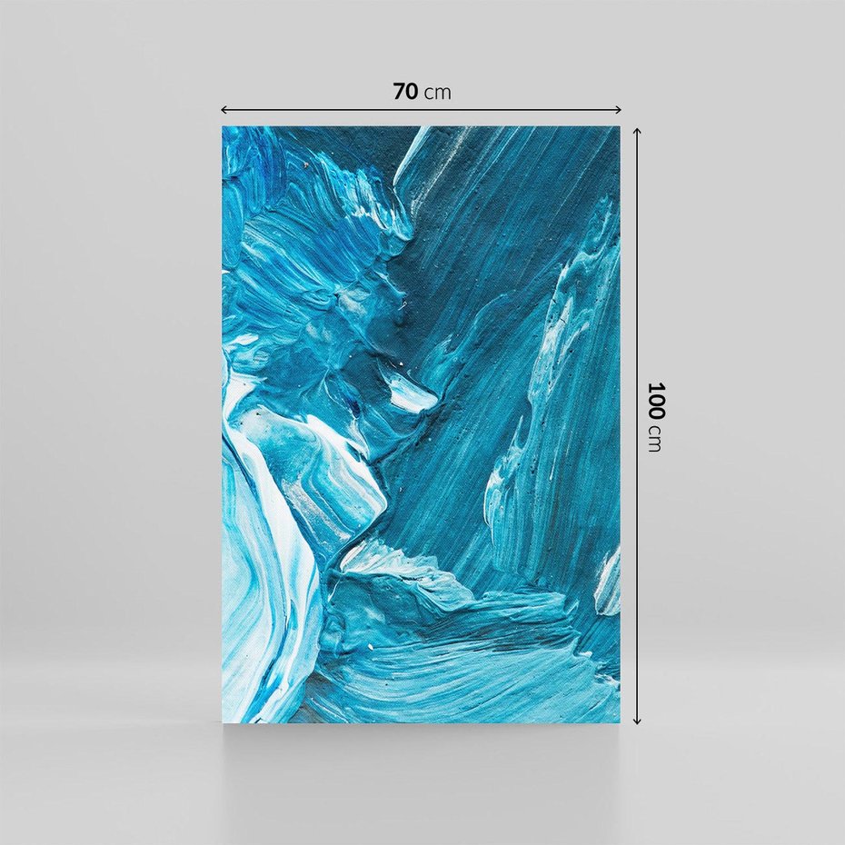 Obraz na płótnie 70x100 - Wyrazista abstrakcja w akwareli - abstrakcja, akwarela