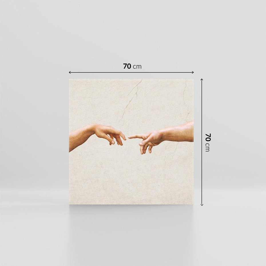 Obraz na płótnie 70x70 - Antyczna Twórczość - inspiracja, Michał Anioł