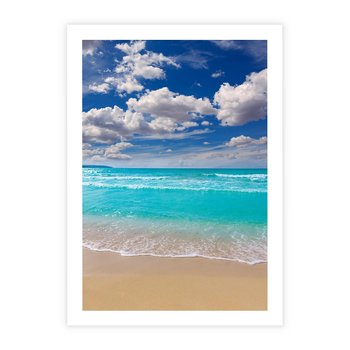 Plakat bez ramy 40x50 - Idylliczna plaża nad morzem - plaża, morze