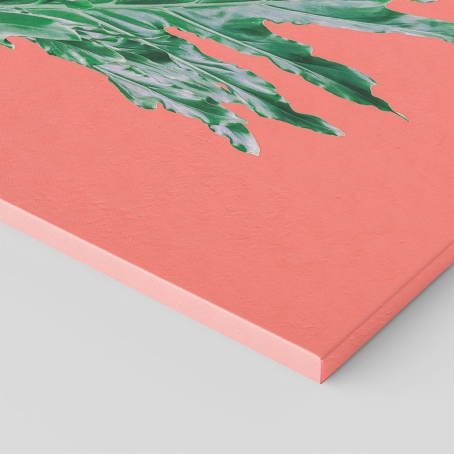 Obraz na płótnie 50x70 - Energetyczna Eksplozja Natury - liście, kolor