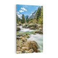 Obraz na płótnie 80x120 - Górski strumyk w harmonii - strumyk, górski