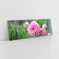 Obraz na płótnie 90x30 - Różane Ukojenie - róże, kwiaty
