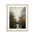 Plakat w ramie 40x50 - Jesienne Spacerki po Holenderskich Kanałach - kanały, Holandia - rama drewno