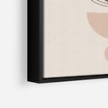 Obraz w ramie 70x100 - Strukturalne Kształty Postępu - boho plakat, minimalizm - rama czarna