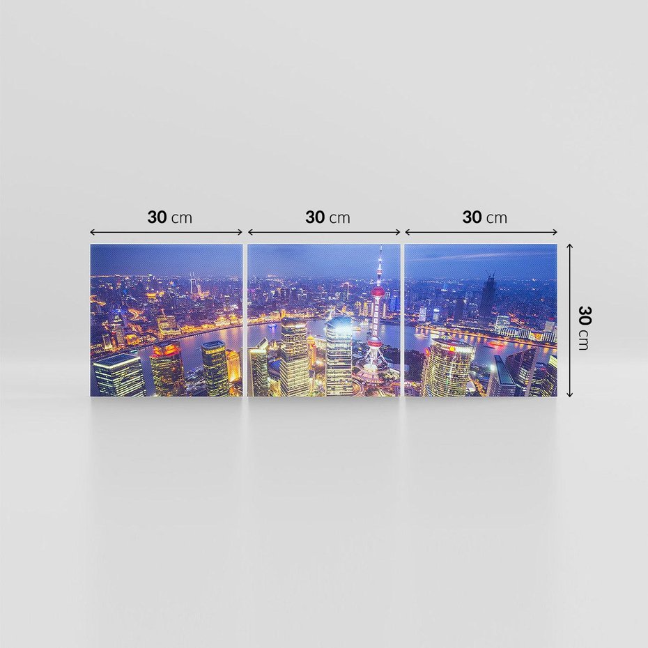 Obraz na płótnie 90x30 - Shanghai: Mocnowieżowce Azji - Shanghai, Chiny