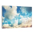 Obraz na płótnie 120x80 - Niebiańska Przestrzeń: Chmury na Horyzoncie - niebo, chmury