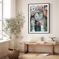 Plakat w ramie 40x50 - Kanały Wenecji - gondola, Wenecja - rama czarna
