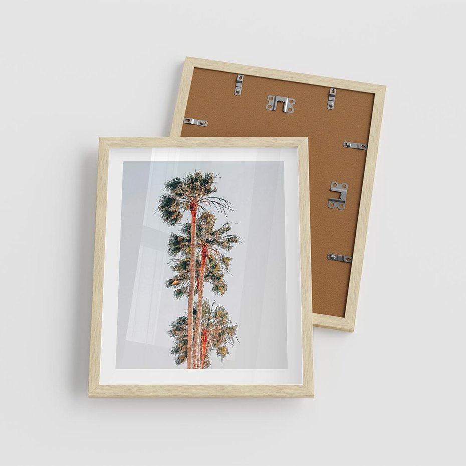 Plakat w ramie 40x50 - Kształty Palm - palmy, zdjęcie - rama drewno