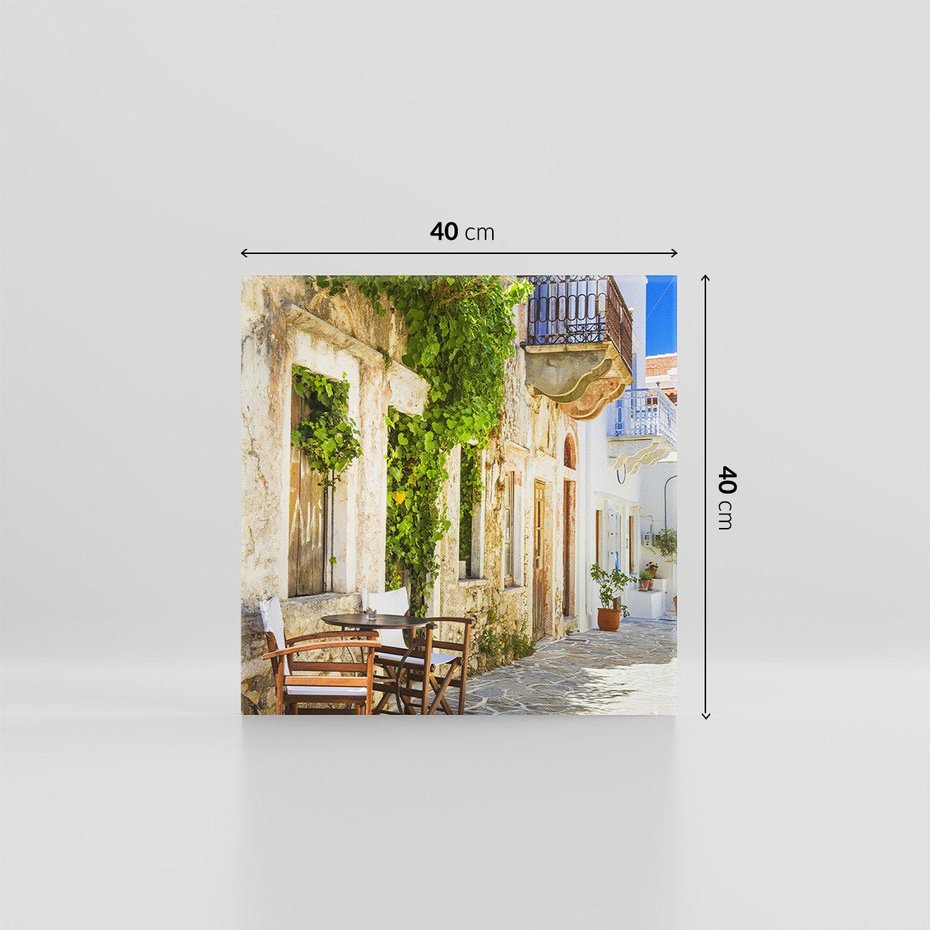 Obraz na płótnie 40x40 - Zaklęta Przestrzeń - uliczka, perspektywa