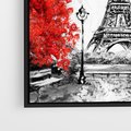 Obraz w ramie 50x50 - Paryż Wieża - Paryż, Wieża - rama czarna
