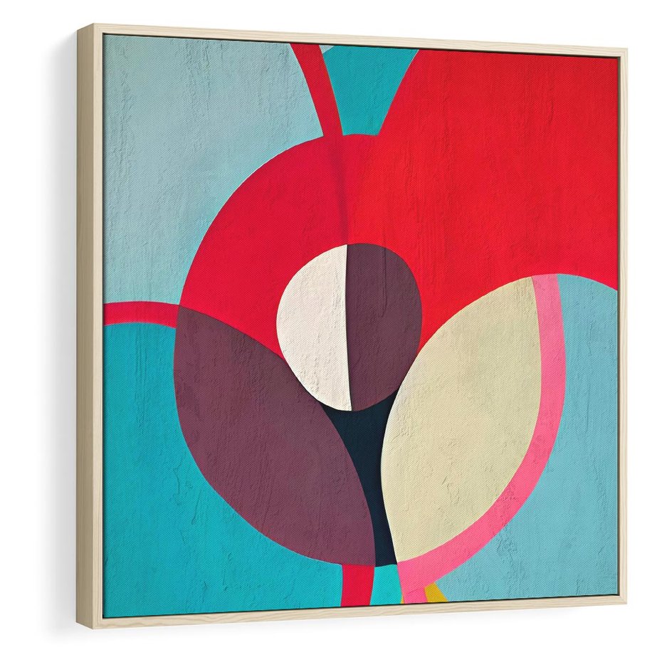 Obraz w ramie 50x50 - Kolorowe Odsłony Inspiracji - abstrakcyjny obraz, olejny - rama drewno