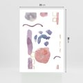 Plakat bez ramy 21x30 - Boho Widokowe Impresje - abstrakcyjny palakt, akwarelowe plamy