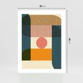 Plakat bez ramy 30x40 - Geometryczna Ekspresja - geometria, plakat