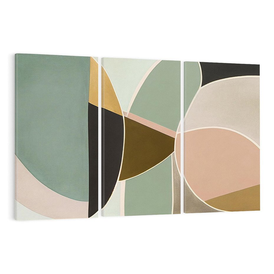 Obraz na płótnie 120x80 - Abstrakcyjne Pudry - abstrakcyjne kształty, plamy