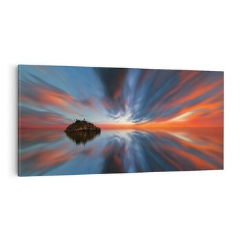 Obraz na płótnie 120x60 - Love - Sercem Do Ciebie - morze, woda