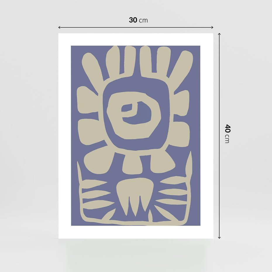 Plakat bez ramy 30x40 - Widok Abstrakcyjny - skandynawski styl, plakat