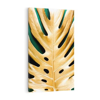 Obraz na płótnie 70x100 - Piękno i Styl - złote, liście