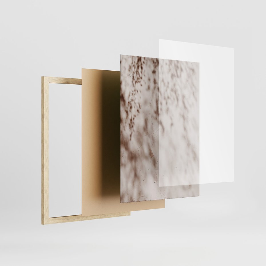 Zestaw obrazy w ramie 30x40 galeria - Trawy, zachód, słońca, cienie - rama drewno