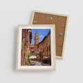 Plakat w ramie 40x50 - Urok włoskich uliczek - włoskie, uliczki - rama drewno