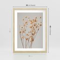 Plakat w ramie 30x40 - Delikatne gipsówki - gipsówka, suche - rama drewno