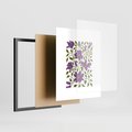 Plakat w ramie 40x50 - Rozmyte Granice - kwiaty, kompozycja - rama czarna