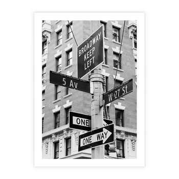 Plakat bez ramy 21x30 - Nowojorska Droga - nowy jork, fotografia