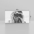 Obraz na płótnie 100x50 - Zrób mi Zdjęcie - fotografia, kobieta z aparatem