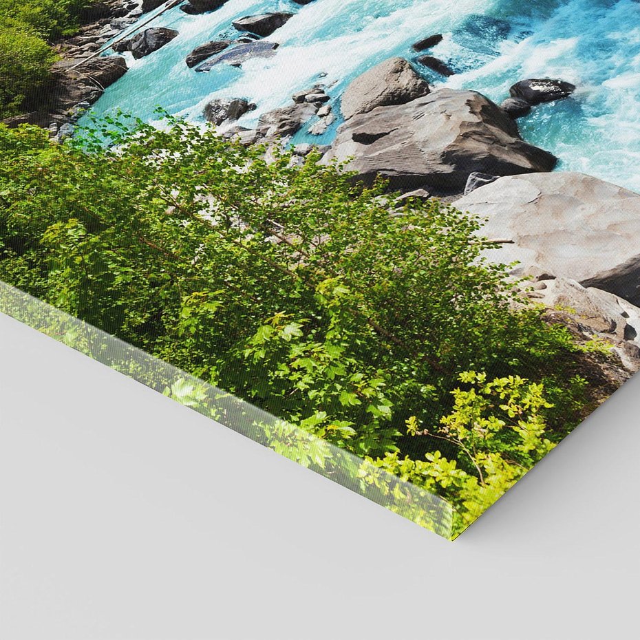 Obraz na płótnie 50x70 - Górski strumyk - strumyk, góry