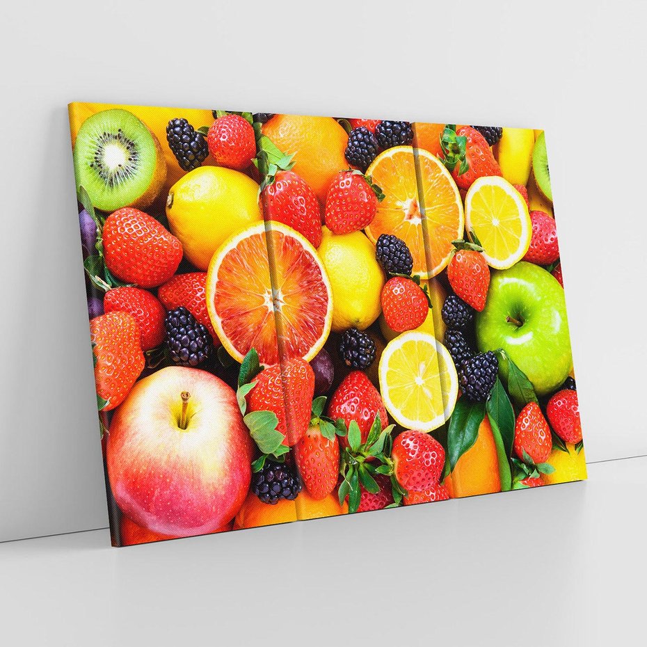 Obraz na płótnie 120x80 - soczysta symfonia smaków - owoce, jabłka