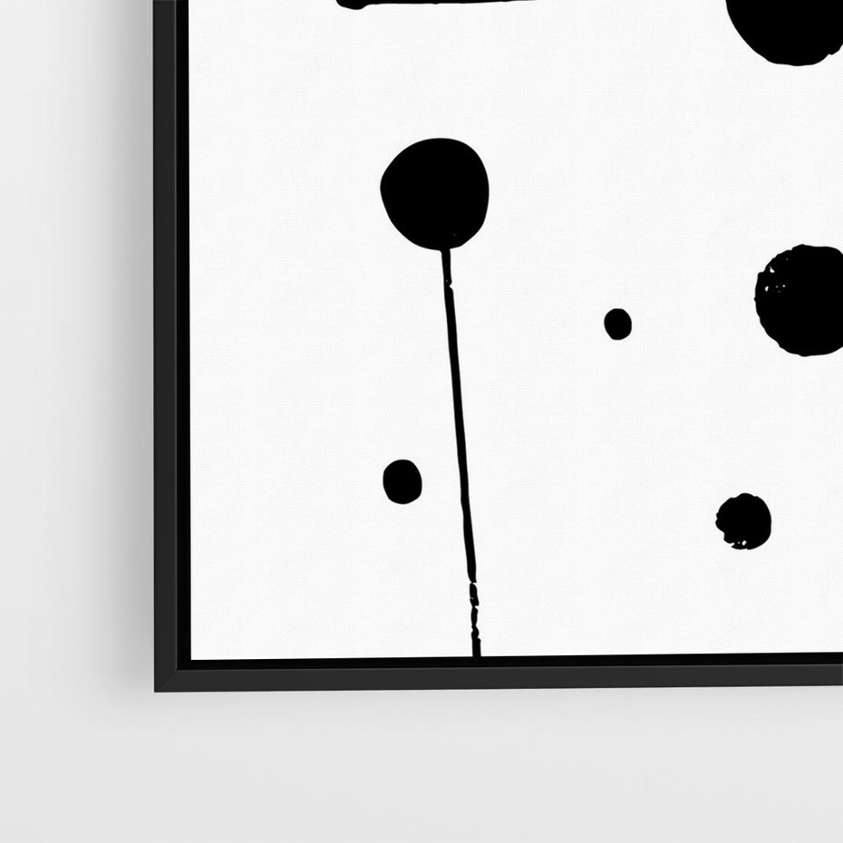 Obraz w ramie 50x50 - Złudne Odbicia - abstrakcja, minimalizm - rama czarna