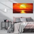 Obraz na płótnie 120x60 - Romantyczny Zachód Słońca nad Morzem - zachód, słońca