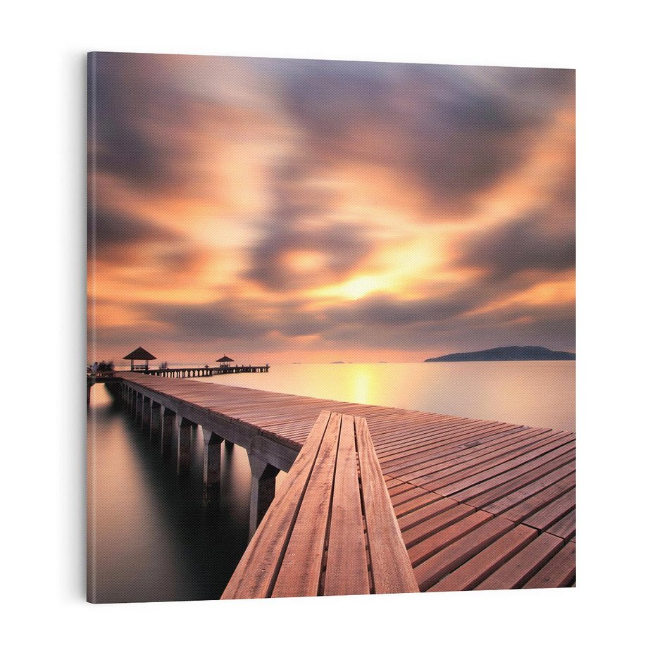 Obraz na płótnie 80x80 - Marina nad Oceanem - Tajlandia, marina