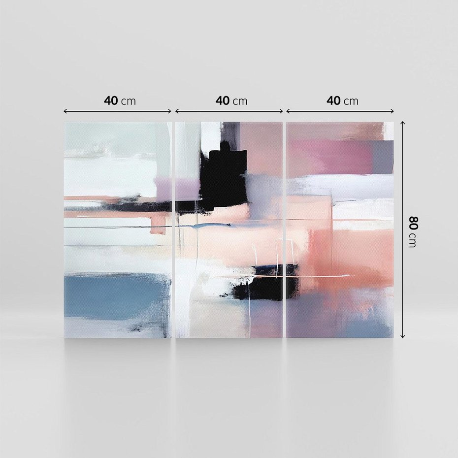 Obraz na płótnie 120x80 - Zamglone Kierunki - abstrakcja, obraz olejny