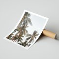 Plakat bez ramy 21x30 - Palmy - tęsknota za Hawajami - palmy, Hawaje