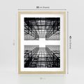 Plakat w ramie 30x40 - Czar i Wielkość - wieżowce, architektura - rama drewno