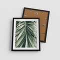 Plakat w ramie 40x50 - Spokojna Piękność Palmowych Liści - palma, liście palmy - rama czarna