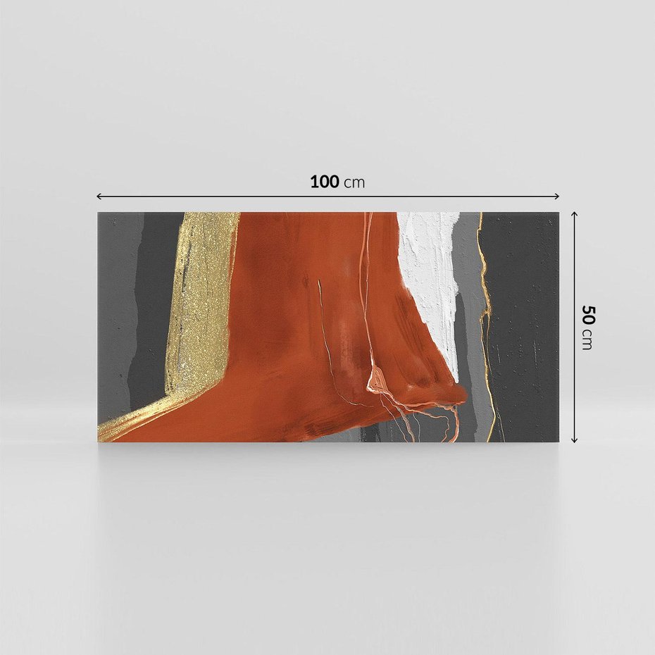 Obraz na płótnie 100x50 - Abstrakcyjna impresja - abstrakcja, nowoczesny