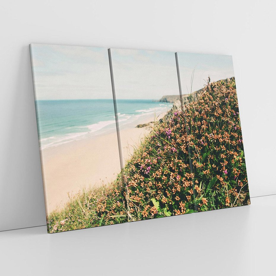 Obraz na płótnie 120x80 - Perspektywa Klifu - fotografia, ocean