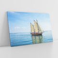 Obraz na płótnie 120x80 - Statek żaglowy na morzu - statek, żagowiec