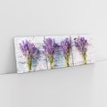 Obraz na płótnie 150x50 - Urok lawendowych pól - lawenda, kawiaty