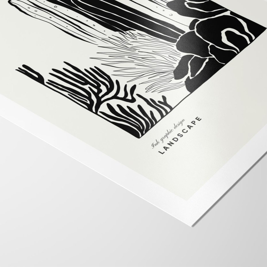 Plakat bez ramy 50x70 - Boho Oaza - kaktusy, rośliny