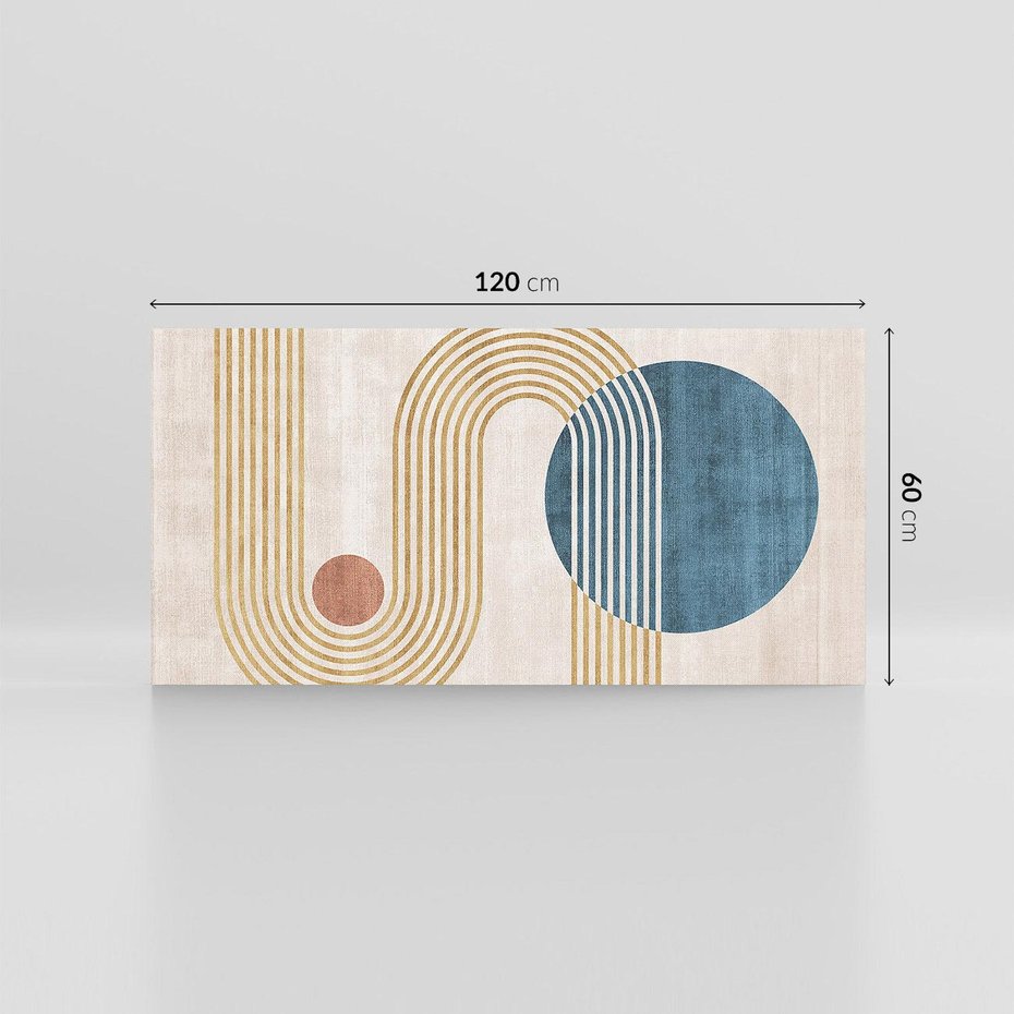 Obraz na płótnie 120x60 - Melodia ukrytych snów - retro grafika, styl mid-century