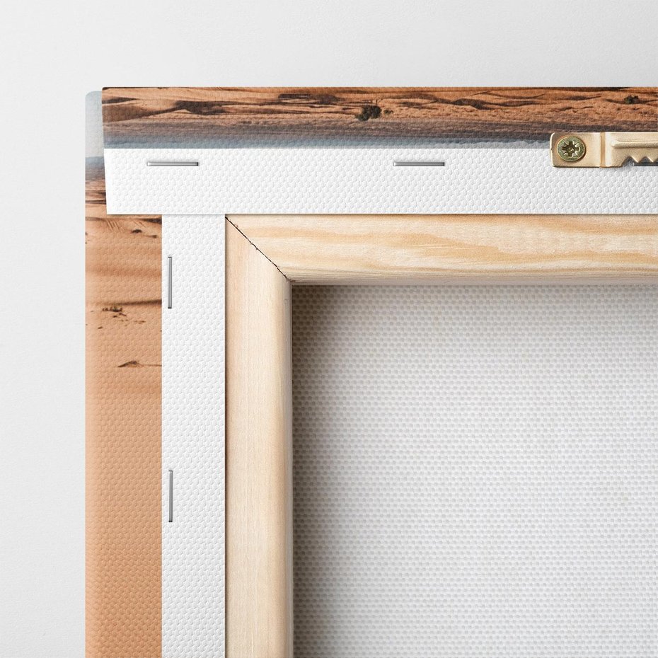 Obraz na płótnie 50x70 - Piasek w Przytulnym Wnętrzu - pustynia, piasek