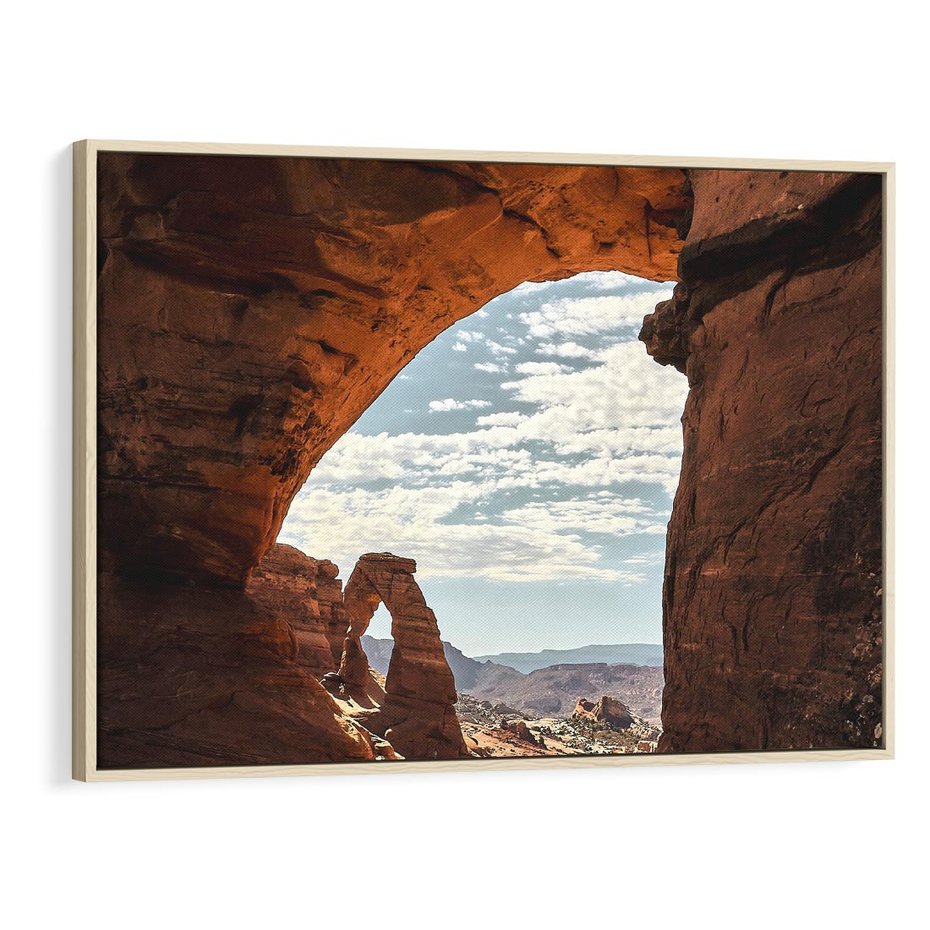 Obraz w ramie 120x80 - Magia pustynnego kanionu - pustynia, kanion - rama drewno